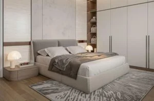 Căn hộ 2PN Masteri Cao Xà Lá mang đến phong cách nội thất đồng bộ, thanh lịch