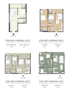 mặt bằng căn hộ Masteri Cao Xà Lá