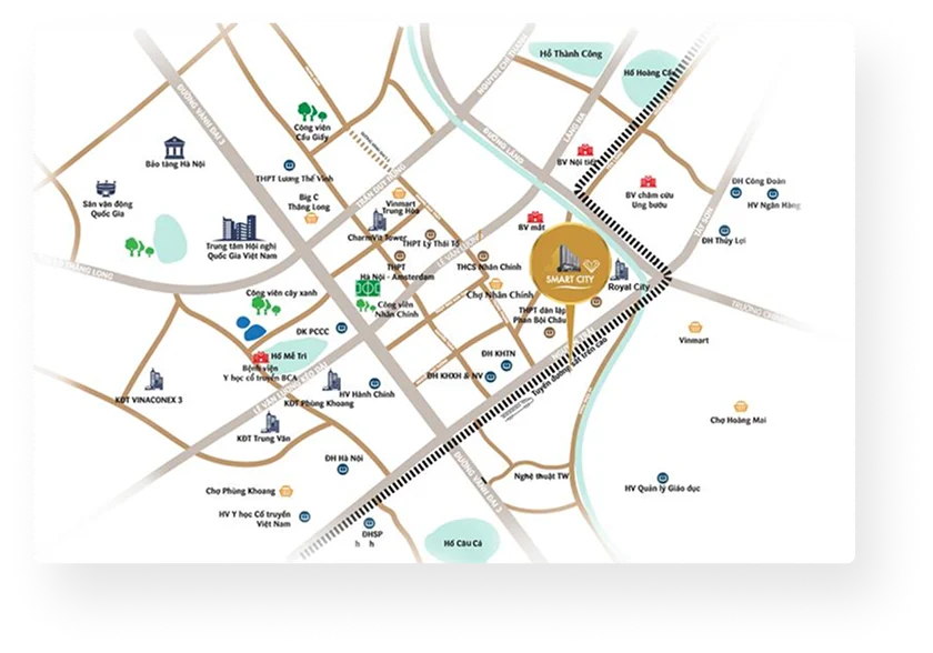 vị trí chung cư masteri cao xà lá